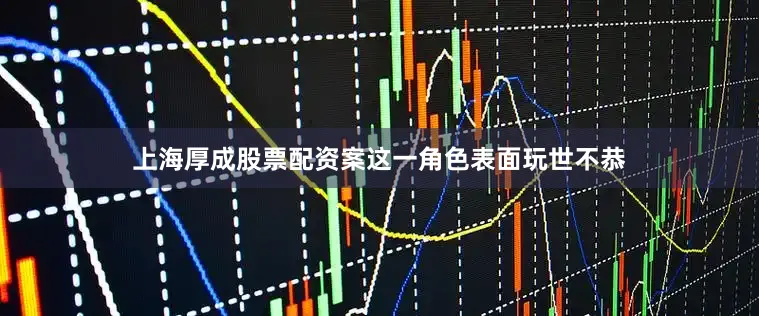 上海厚成股票配资案这一角色表面玩世不恭